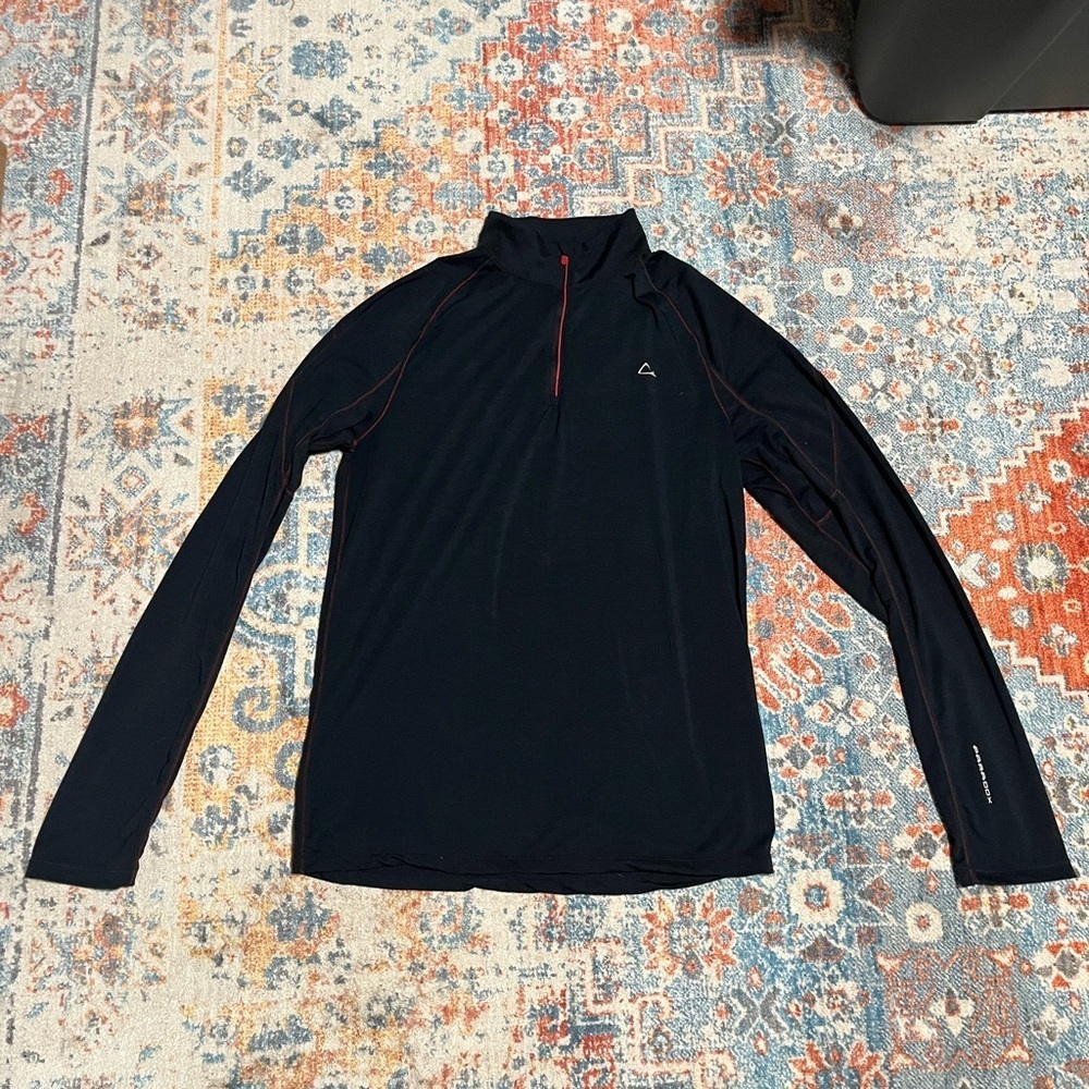 Paradox merino wool blend long-sleeved quarter zip